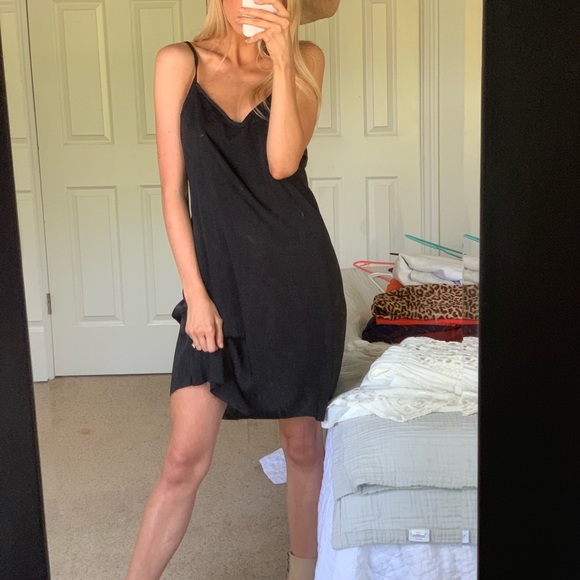 Satin like slip mini dress - Picture 5 of 7